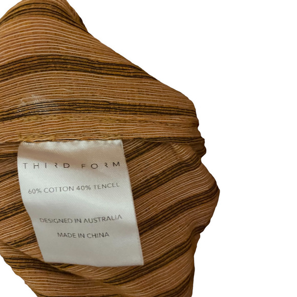 Third Form Jumpsuit Crossing Over Halter Ribbed Orange Size 2 - Picture 8 of 8